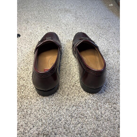 G.H. Bass & Co Shoes Mens Size 10D Burgundy Leather Penny Loafers Dress Grammer main image 5